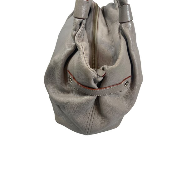 Kate Spade Berkshire Road Stevie Satchel Gray Pebble Leather Shoulder Bag - Picture 3 of 12